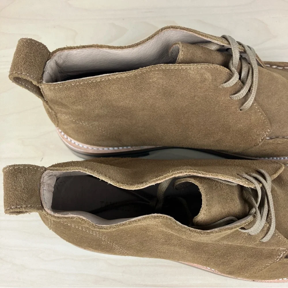 Taylor Stitch Men’s Size 12.0 The Forester Chukka Mushroom Brown Suede Boots